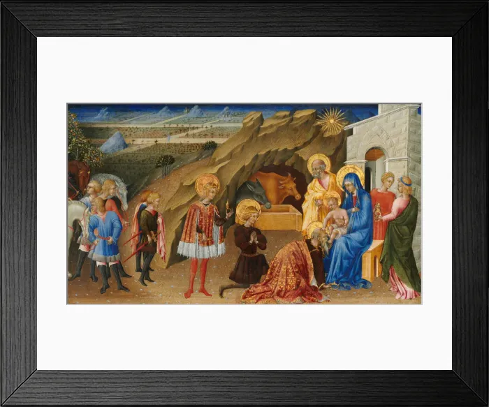Framed Print : The Adoration of the Magi, c. 1450. Creator: Giovanni di Paolo Framed Print : The Adoration of the Magi, c. 1450. Creator: Giovanni di Paolo