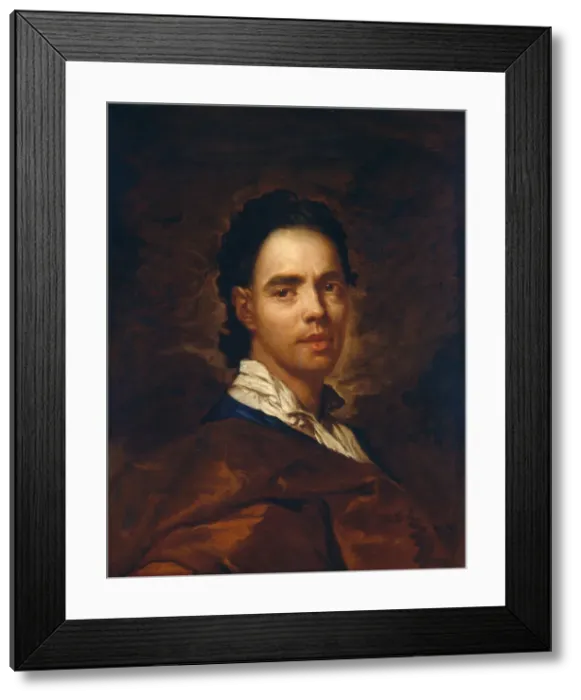 Framed Print : Portrait of a Young Man, after 1720. Creator: Giuseppe Ghislandi Framed Print : Portrait of a Young Man, after 1720. Creator: Giuseppe Ghislandi