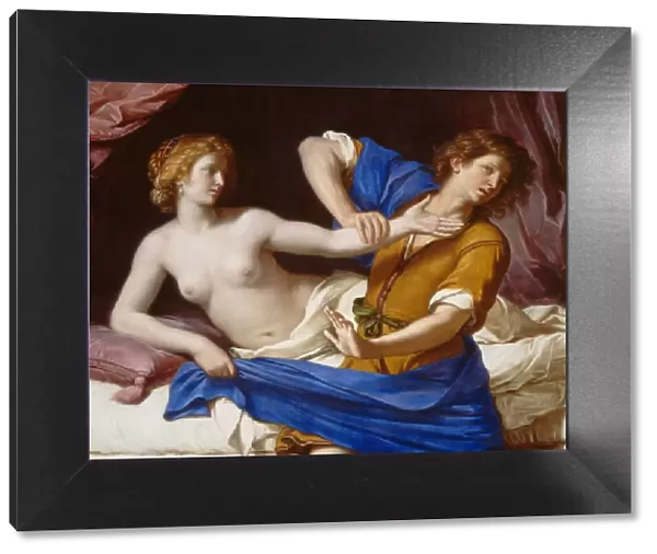 Joseph and Potiphars Wife, 1649. Creator: Guercino