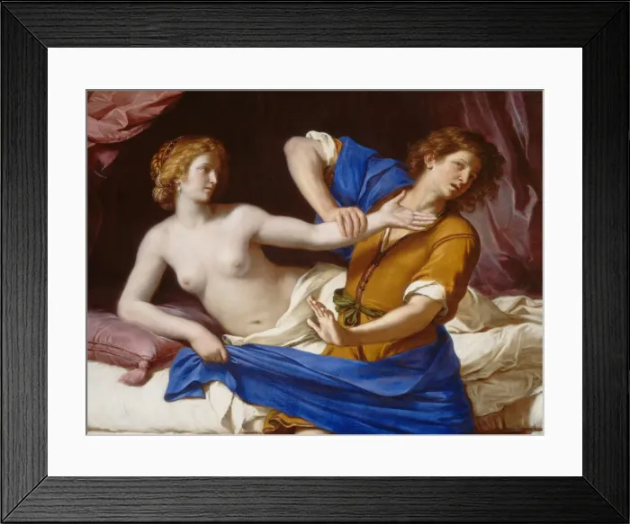 Framed Print : Joseph and Potiphars Wife, 1649. Creator: Guercino Framed Print : Joseph and Potiphars Wife, 1649. Creator: Guercino