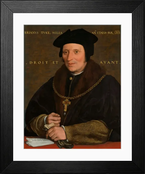 Framed Print : Sir Brian Tuke, c. 1527 / 1528 or c. 1532 / 1534. Creator: Hans Holbein the Younger Framed Print : Sir Brian Tuke, c. 1527 / 1528 or c. 1532 / 1534. Creator: Hans Holbein the Younger