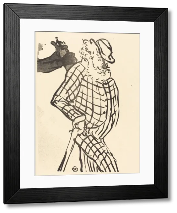 Framed Print : American Singer (Chanteur americain), 1893. Creator: Henri de Toulouse-Lautrec Framed Print : American Singer (Chanteur americain), 1893. Creator: Henri de Toulouse-Lautrec