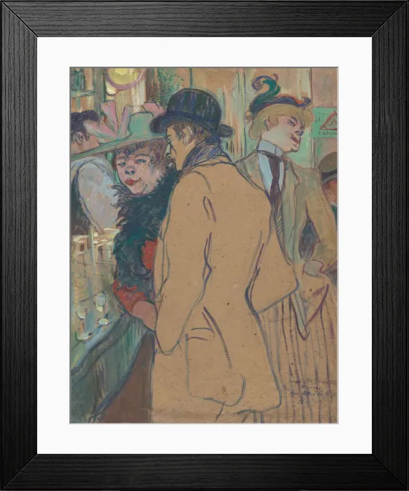 Framed Print : Alfred la Guigne, 1894. Creator: Henri de Toulouse-Lautrec Framed Print : Alfred la Guigne, 1894. Creator: Henri de Toulouse-Lautrec