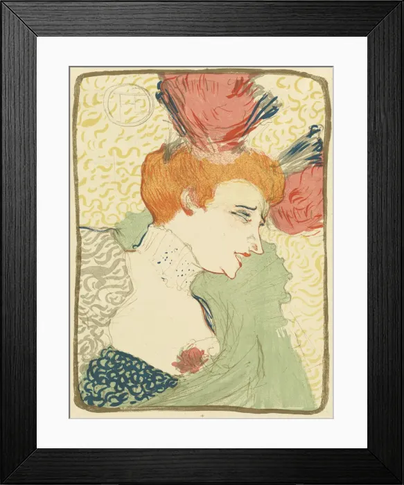 Framed Print : Bust of Mlle. Marcelle Lender (Mlle. Marcelle Lender, en buste), 1895 Framed Print : Bust of Mlle. Marcelle Lender (Mlle. Marcelle Lender, en buste), 1895