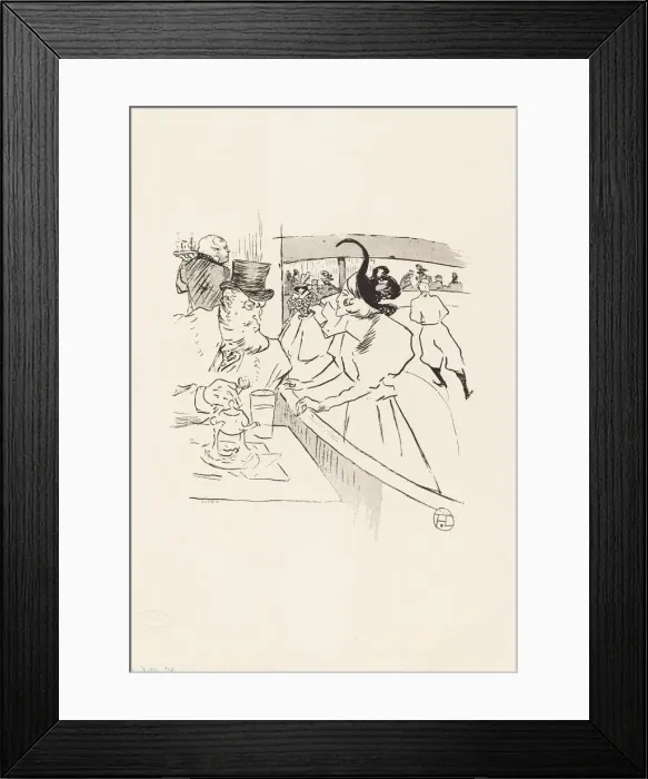 Framed Print : In the Skating Professional Beauty, 1895. Creator: Henri de Toulouse-Lautrec Framed Print : In the Skating Professional Beauty, 1895. Creator: Henri de Toulouse-Lautrec