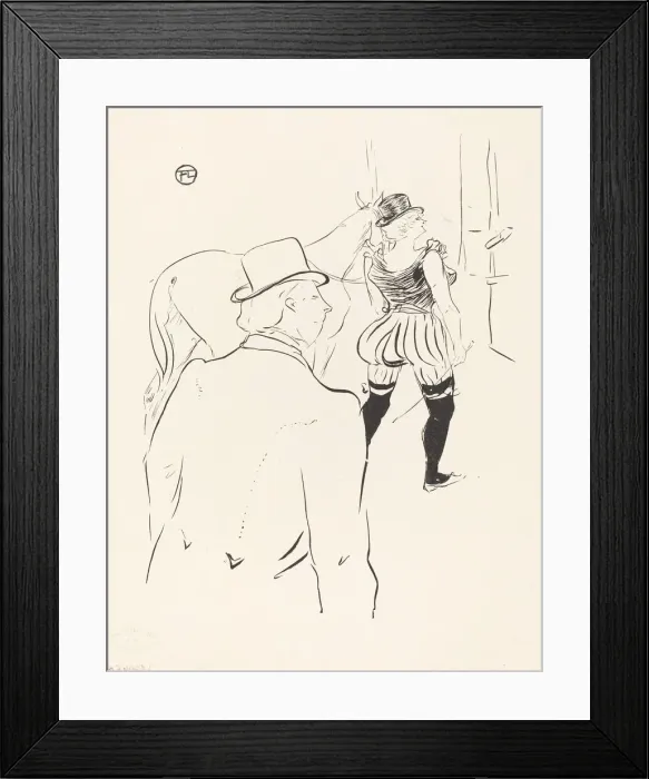 Framed Print : In the Wings of the Folies-Bergere: Mrs. Lona Barrison with Her Manager and Husband, 1895 Framed Print : In the Wings of the Folies-Bergere: Mrs. Lona Barrison with Her Manager and Husband, 1895