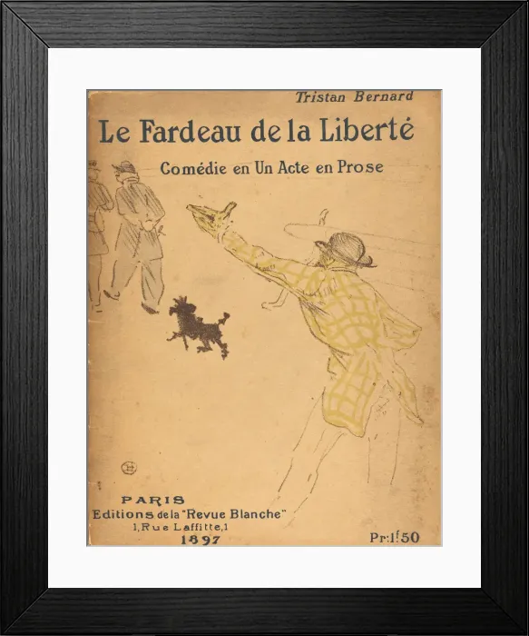 Framed Print : Le Fardeau de la liberte, 1897. Creator: Henri de Toulouse-Lautrec Framed Print : Le Fardeau de la liberte, 1897. Creator: Henri de Toulouse-Lautrec
