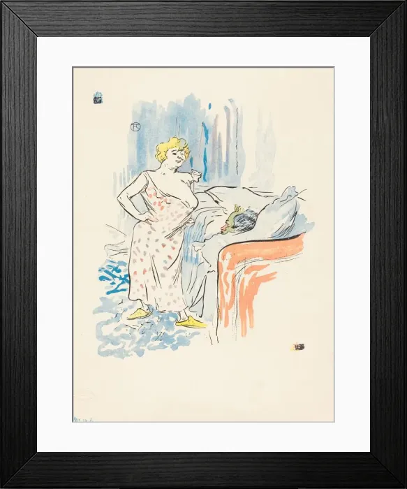 Framed Print : Man and Woman. Creator: Henri de Toulouse-Lautrec Framed Print : Man and Woman. Creator: Henri de Toulouse-Lautrec
