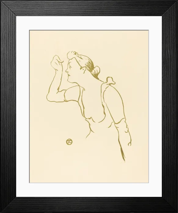 Framed Print : Paula Brebion, 1893. Creator: Henri de Toulouse-Lautrec Framed Print : Paula Brebion, 1893. Creator: Henri de Toulouse-Lautrec