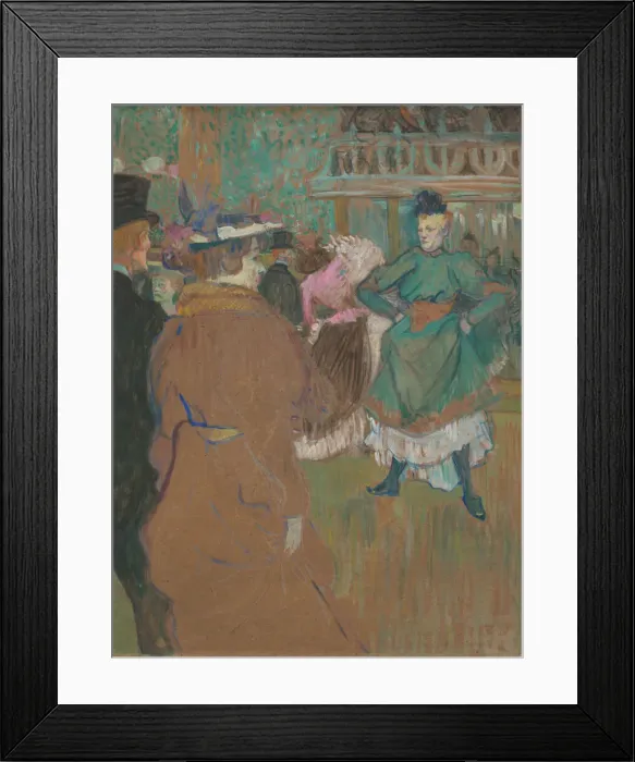 Framed Print : Quadrille at the Moulin Rouge, 1892. Creator: Henri de Toulouse-Lautrec Framed Print : Quadrille at the Moulin Rouge, 1892. Creator: Henri de Toulouse-Lautrec