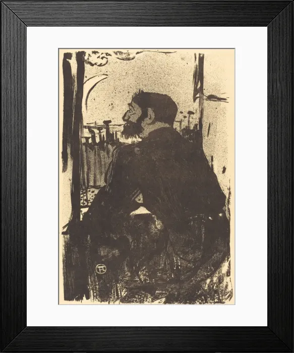 Framed Print : Sleepless Night (Nuit blanche), 1893. Creator: Henri de Toulouse-Lautrec
