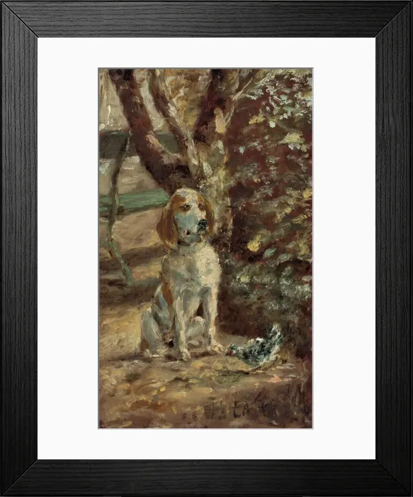 Framed Print : The Artists Dog Fleche, c. 1881. Creator: Henri de Toulouse-Lautrec Framed Print : The Artists Dog Fleche, c. 1881. Creator: Henri de Toulouse-Lautrec