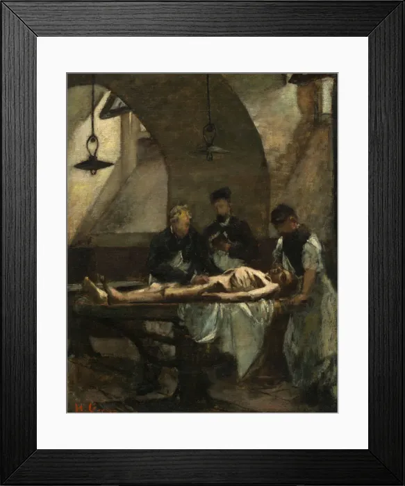 Framed Print : Study for Autopsy at the Hotel-Dieu, 1876. Creator: Henri Gervex Framed Print : Study for Autopsy at the Hotel-Dieu, 1876. Creator: Henri Gervex