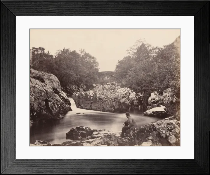 Framed Print : Bridge near Betws-y-Coed, c. 1858. Creator: Henry White Framed Print : Bridge near Betws-y-Coed, c. 1858. Creator: Henry White