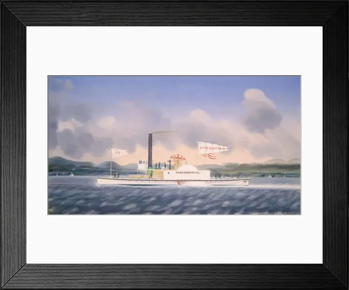 Framed Print : Towboat John Birkbeck, 1854. Creator: James Bard Framed Print : Towboat John Birkbeck, 1854. Creator: James Bard