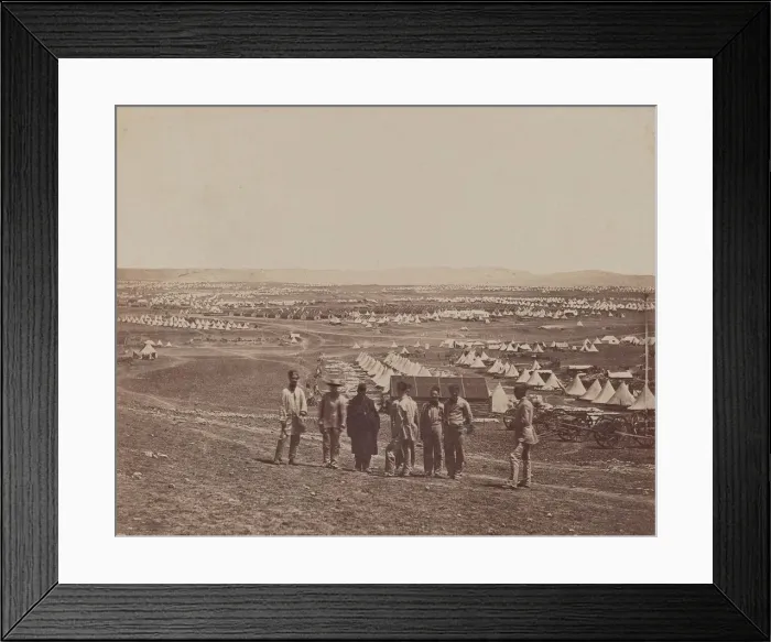 Framed Print : General View of Camp, 1855-1856. Creator: James Robertson Framed Print : General View of Camp, 1855-1856. Creator: James Robertson