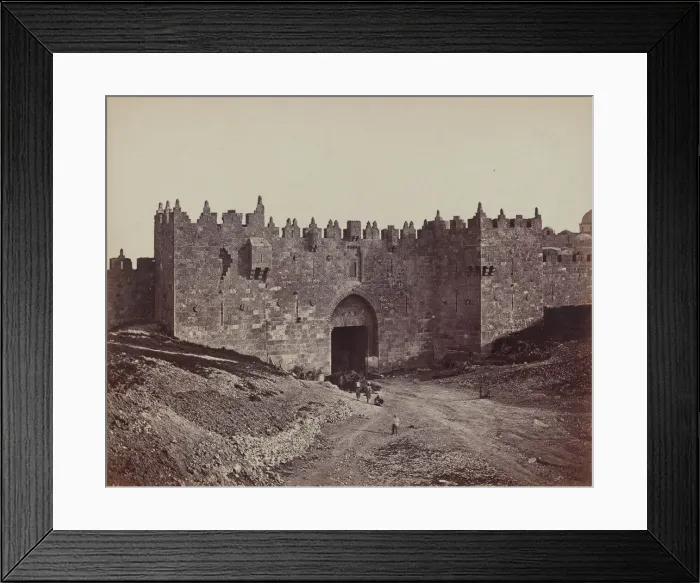 Framed Print : Porte de Damas, 1857. Creator: James Robertson Framed Print : Porte de Damas, 1857. Creator: James Robertson