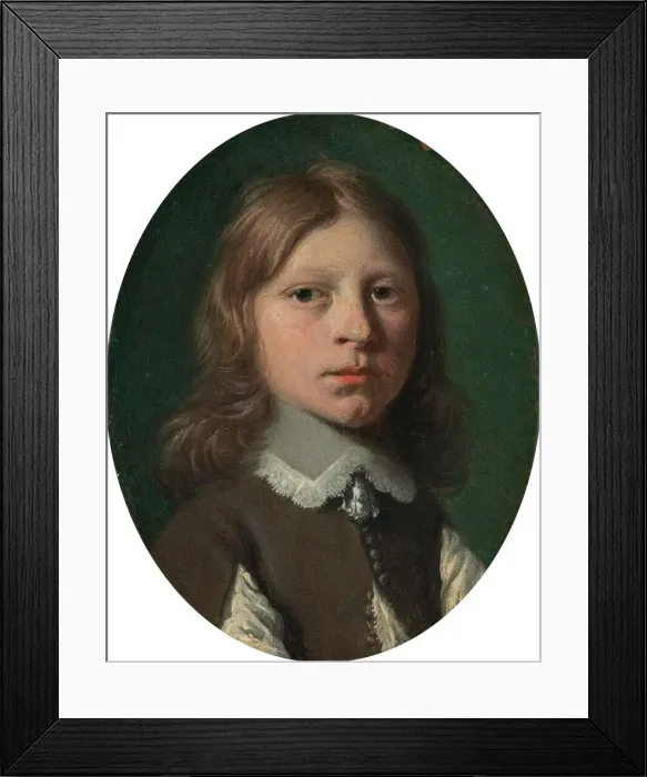 Framed Print : Head of a Young Boy, c. 1650. Creator: Jan de Bray Framed Print : Head of a Young Boy, c. 1650. Creator: Jan de Bray