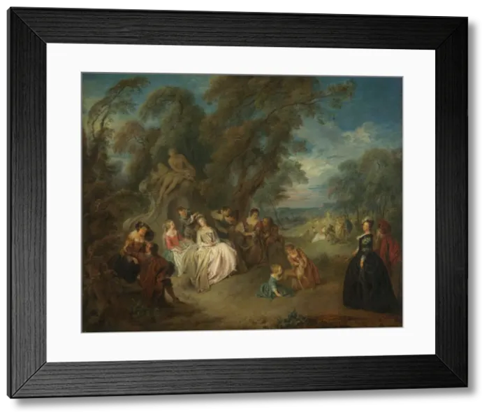 Framed Print : Fete Champetre, c. 1730. Creator: Jean-Baptiste Pater Framed Print : Fete Champetre, c. 1730. Creator: Jean-Baptiste Pater