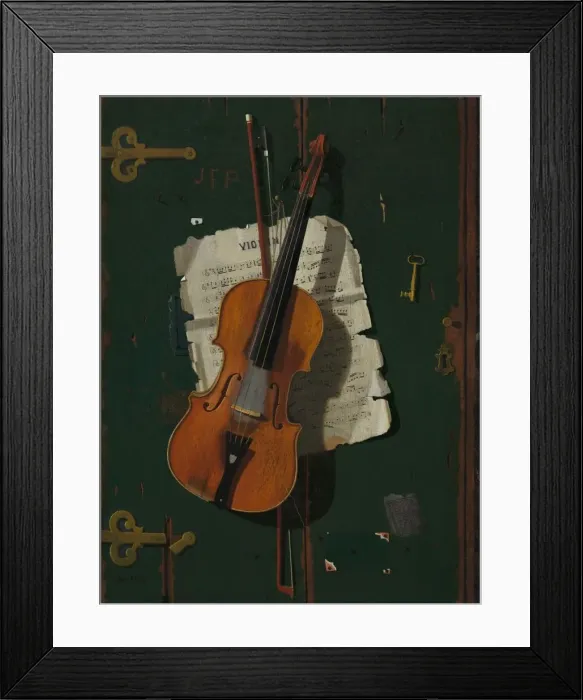 Framed Print : The Old Violin, c. 1890. Creator: John Frederick Peto Framed Print : The Old Violin, c. 1890. Creator: John Frederick Peto