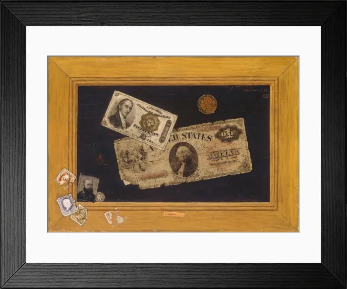 Framed Print : Imitation, 1887. Creator: John Haberle Framed Print : Imitation, 1887. Creator: John Haberle