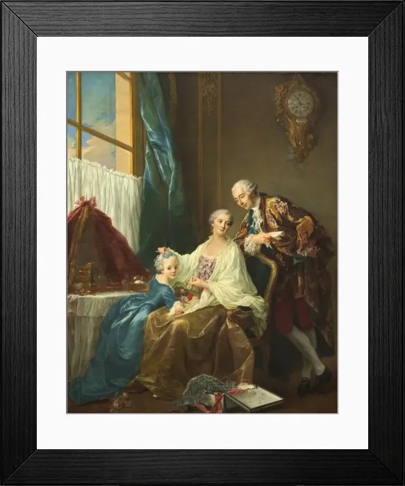 Framed Print : Family Portrait, 1756. Creator: Francois Hubert Drouais