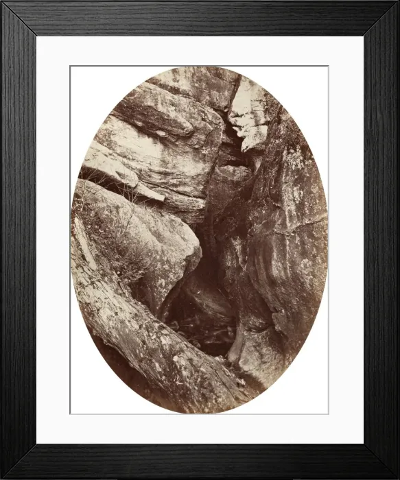 Framed Print : Waterfall near Williams College, c. 1870. Creator: George K Warren