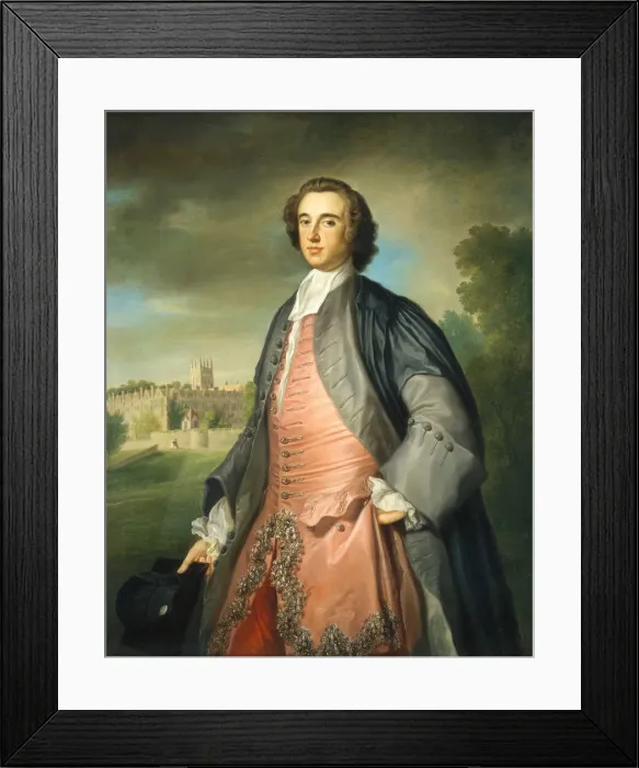 Framed Print : A Graduate of Merton College, Oxford, c. 1754 / 1755. Creator: George Knapton Framed Print : A Graduate of Merton College, Oxford, c. 1754 / 1755. Creator: George Knapton