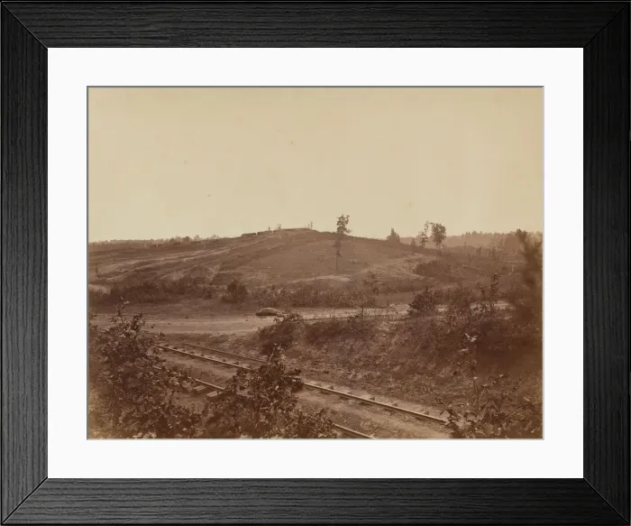 Framed Print : Battlefield in Atlanta, 1864. Creator: George N. Barnard Framed Print : Battlefield in Atlanta, 1864. Creator: George N. Barnard