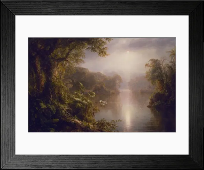 Framed Print : El Rio de Luz (The River of Light), 1877. Creator: Frederic Edwin Church Framed Print : El Rio de Luz (The River of Light), 1877. Creator: Frederic Edwin Church