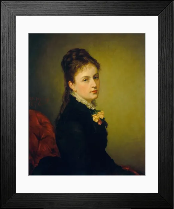 Framed Print : Roxana Atwater Wentworth, 1876. Creator: George Peter Alexander Healy