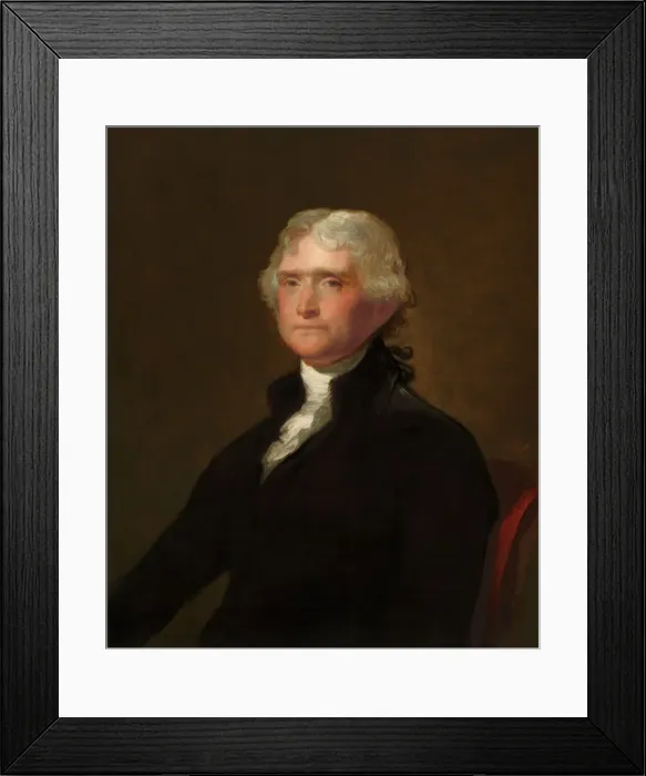 Framed Print : Thomas Jefferson, 1848 / 1879. Creator: George Peter Alexander Healy Framed Print : Thomas Jefferson, 1848 / 1879. Creator: George Peter Alexander Healy
