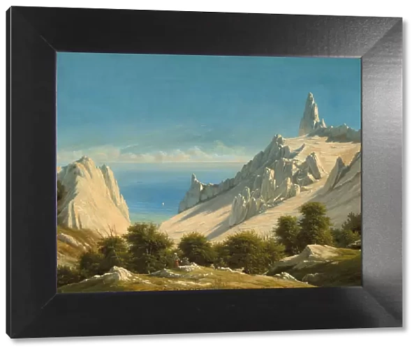 View of Sommerspiret, the Cliffs of Mon, 1846. Creator: Georg Emil Libert