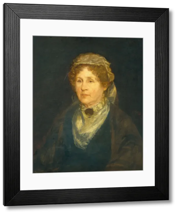 Framed Print : Agnes Gordon Cochran Higginson (Mrs. Stephen Higginson), 1876. Creator: George Fuller Framed Print : Agnes Gordon Cochran Higginson (Mrs. Stephen Higginson), 1876. Creator: George Fuller