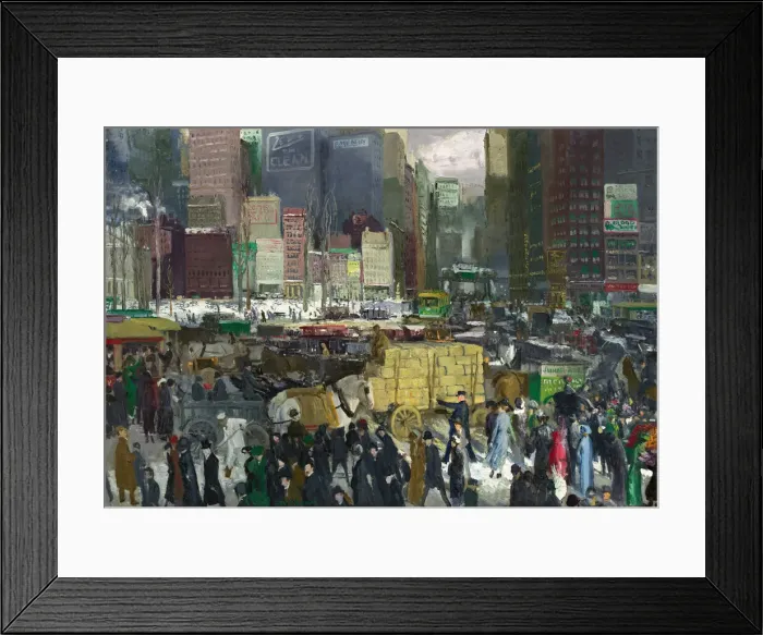 Framed Print : New York, 1911. Creator: George Wesley Bellows Framed Print : New York, 1911. Creator: George Wesley Bellows