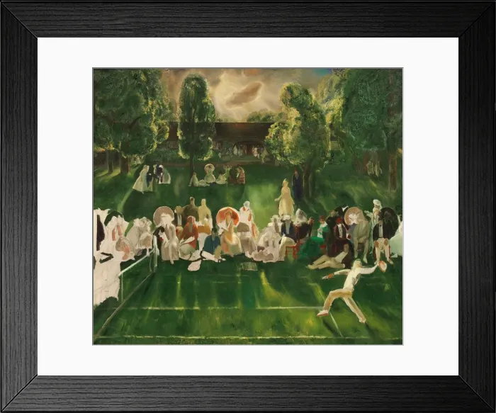 Framed Print : Tennis Tournament, 1920. Creator: George Wesley Bellows Framed Print : Tennis Tournament, 1920. Creator: George Wesley Bellows