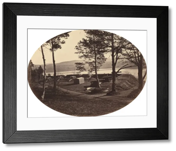 Framed Print : Battery Knox, c. 1870. Creator: George K Warren Framed Print : Battery Knox, c. 1870. Creator: George K Warren