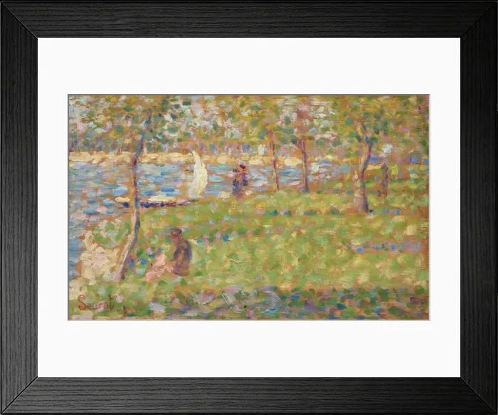 Framed Print : Study for La Grande Jatte, 1884 / 1885. Creator: Georges-Pierre Seurat Framed Print : Study for La Grande Jatte, 1884 / 1885. Creator: Georges-Pierre Seurat