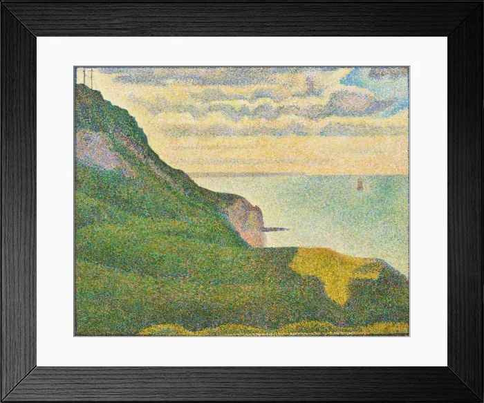 Framed Print : Seascape at Port-en-Bessin, Normandy, 1888. Creator: Georges-Pierre Seurat Framed Print : Seascape at Port-en-Bessin, Normandy, 1888. Creator: Georges-Pierre Seurat