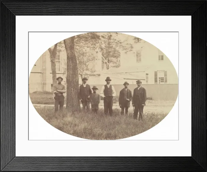 Framed Print : Group Portrait [verso], c. 1862-1864. Creator: George K Warren