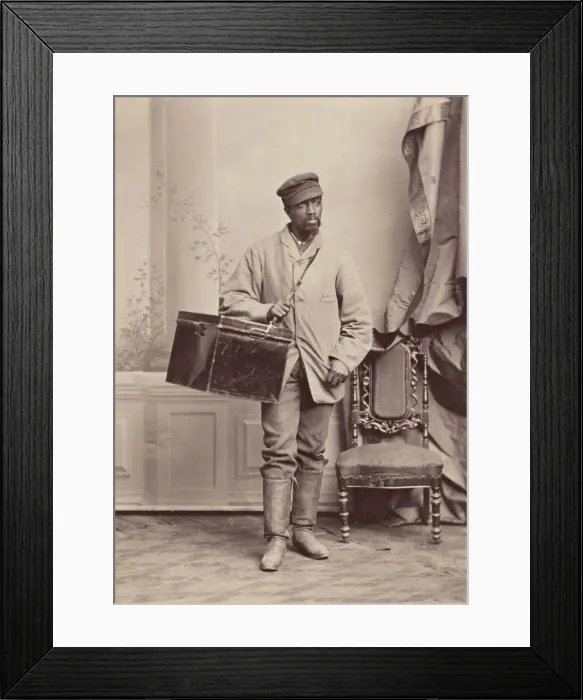 Framed Print : Portrait of a Man [verso], c. 1869. Creator: George K Warren