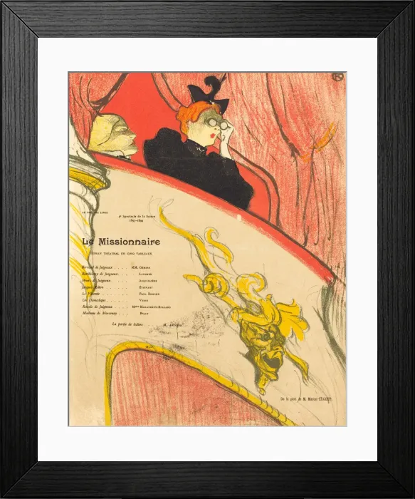 Framed Print : Le Missionnaire, 1894. Creator: Henri de Toulouse-Lautrec Framed Print : Le Missionnaire, 1894. Creator: Henri de Toulouse-Lautrec