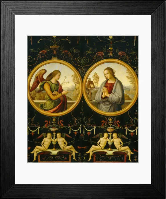 Framed Print : The Annunciation, 1510 / 1515. Creator: Giannicola di Paolo Framed Print : The Annunciation, 1510 / 1515. Creator: Giannicola di Paolo