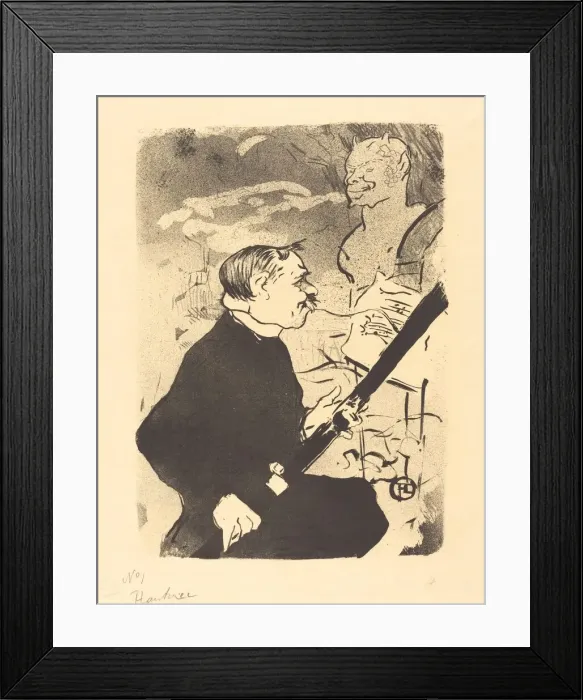 Framed Print : For You (Pour toi!... ), 1893. Creator: Henri de Toulouse-Lautrec Framed Print : For You (Pour toi!... ), 1893. Creator: Henri de Toulouse-Lautrec