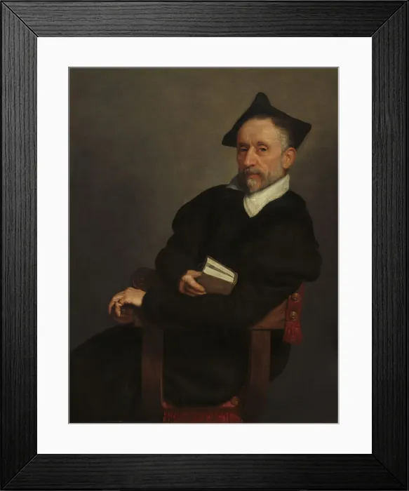 Framed Print : Titians Schoolmaster, c. 1575. Creator: Giovanni Battista Moroni Framed Print : Titians Schoolmaster, c. 1575. Creator: Giovanni Battista Moroni