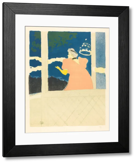 Framed Print : At the Ambassadeurs (Aux Ambassadeurs), 1894. Creator: Henri de Toulouse-Lautrec Framed Print : At the Ambassadeurs (Aux Ambassadeurs), 1894. Creator: Henri de Toulouse-Lautrec