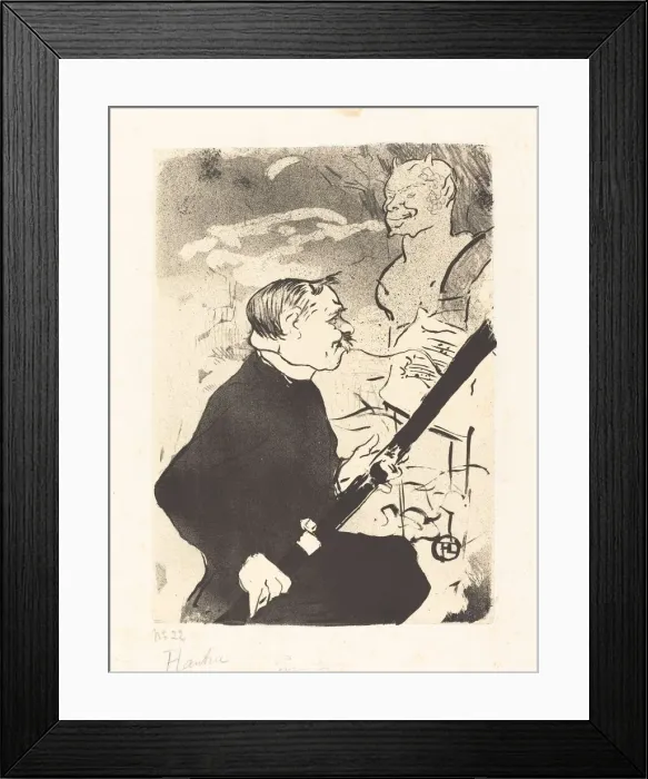 Framed Print : For You (Pour toi!... ), 1893. Creator: Henri de Toulouse-Lautrec Framed Print : For You (Pour toi!... ), 1893. Creator: Henri de Toulouse-Lautrec