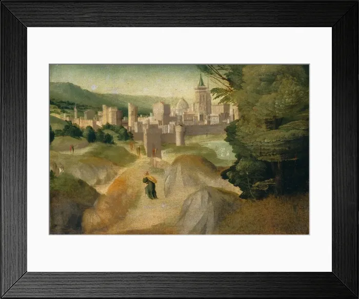 Framed Print : Scenes from a Legend, probably c. 1515 / 1520. Creator: Giovanni di Lorenzo Larciani Framed Print : Scenes from a Legend, probably c. 1515 / 1520. Creator: Giovanni di Lorenzo Larciani