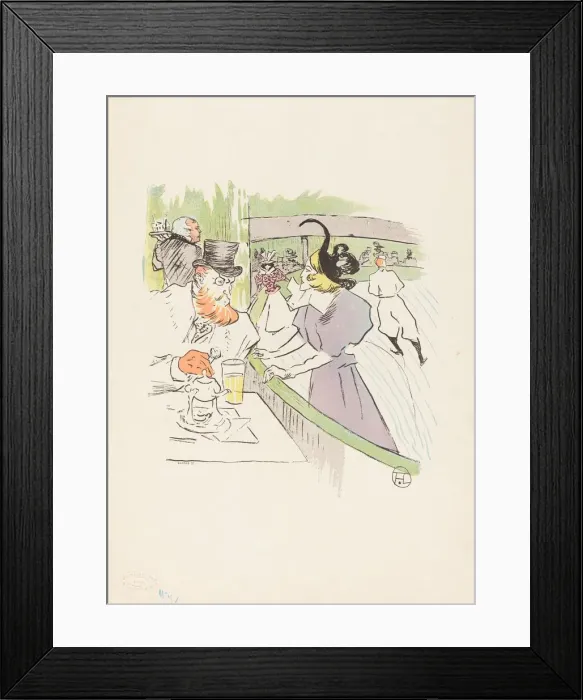 Framed Print : In the Skating Professional Beauty, 1895. Creator: Henri de Toulouse-Lautrec Framed Print : In the Skating Professional Beauty, 1895. Creator: Henri de Toulouse-Lautrec