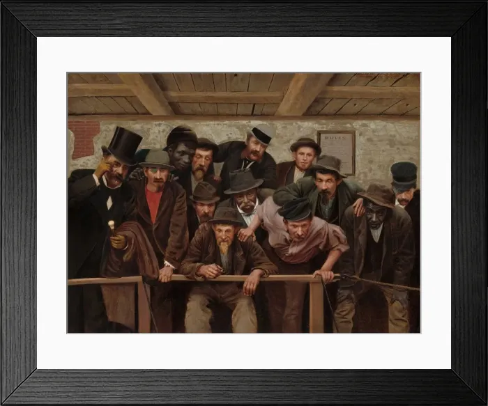 Framed Print : Nearing the Issue at the Cockpit, 1879. Creator: Horace Bonham Framed Print : Nearing the Issue at the Cockpit, 1879. Creator: Horace Bonham